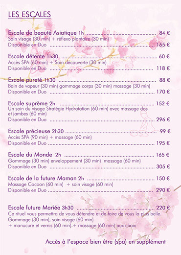 bain de vapeur, gommage corps + massage détente stratégie hydratation de la peau, massage dos et jambe disponible en duo ou solo soin visage 